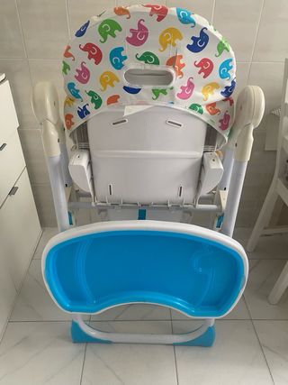 Trona para bebé con estampado de elefantes