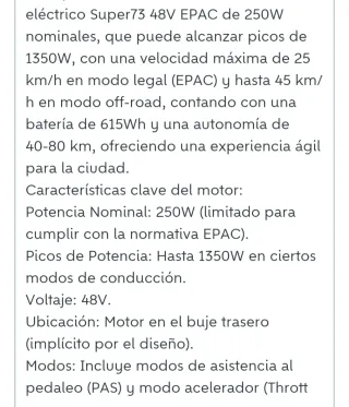 Bicicleta Eléctrica Super 73 ZX