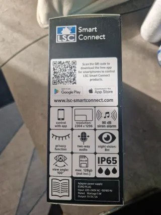 Cámara IP LSC Connect WiFi Exterior 1296p HD