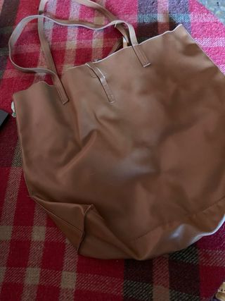 Bolso de mano marrón