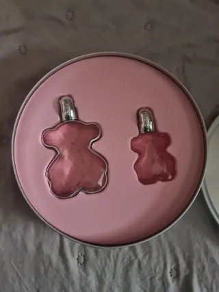 Perfume Tous Rosa y Plateado