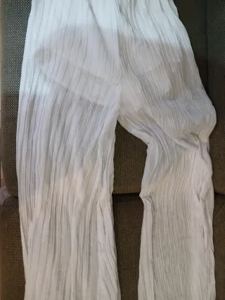 Pantalón blanco vestir elegante