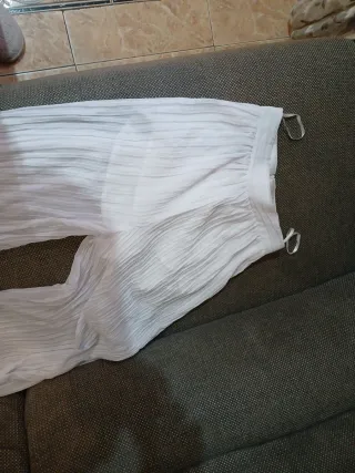 Pantalón blanco vestir elegante