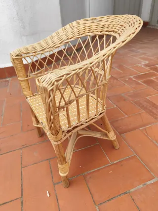 Silla mimbre infantil