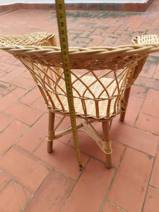 Silla mimbre infantil