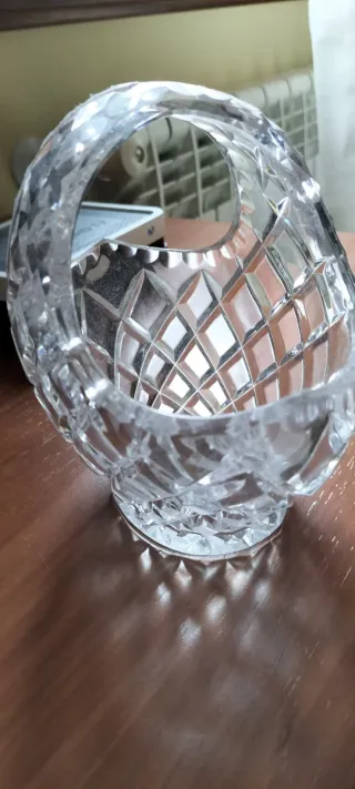 Cesta Cristal Bohemia Labrado