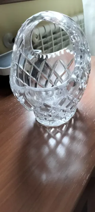 Cesta Cristal Bohemia Labrado