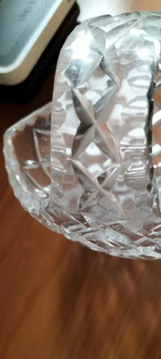 Cesta Cristal Bohemia Labrado