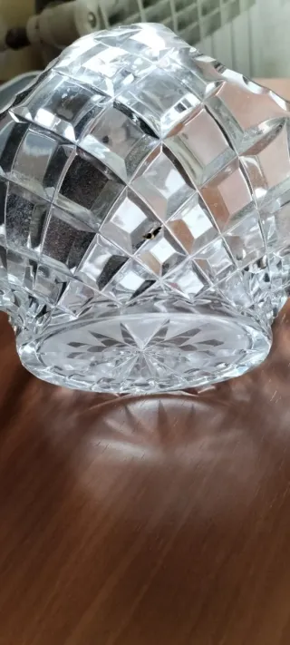 Cesta Cristal Bohemia Labrado