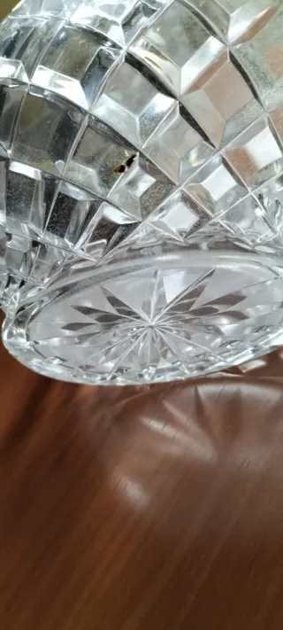 Cesta Cristal Bohemia Labrado