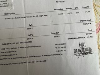 Teclado Yamaha Piaggero NP-12B