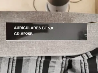 Auriculares EURO LIFE Bluetooth 5.0 Negros