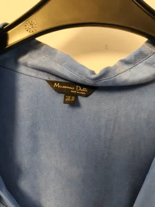 Camisa Massimo Dutti azul talla L