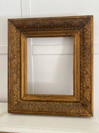 Marco antiguo dorado 37x42