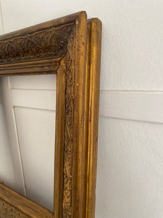 Marco antiguo dorado 37x42