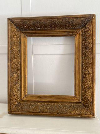 Marco antiguo dorado 37x42