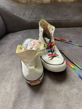 Converse All Star Blancas Arcoíris