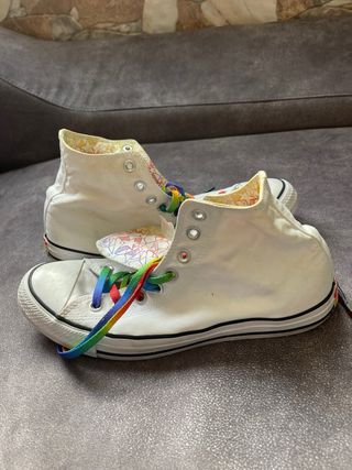 Converse All Star Blancas Arcoíris