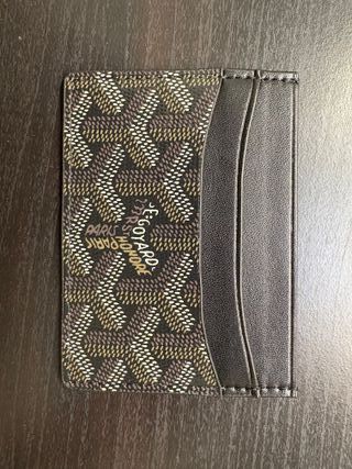 Tarjetero Goyard Verde y Amarillo