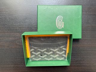 Tarjetero Goyard Verde y Amarillo