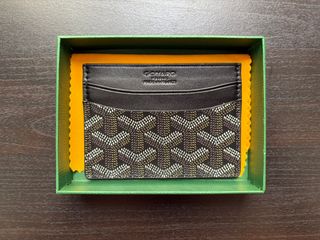 Tarjetero Goyard Verde y Amarillo