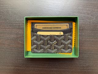 Tarjetero Goyard Verde y Amarillo