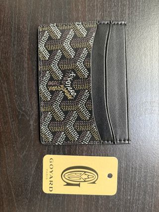 Tarjetero Goyard Verde y Amarillo
