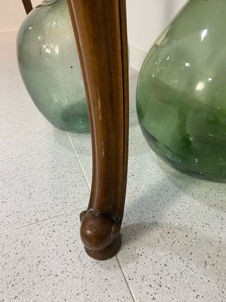 Consola de nogal tallado 175x55 cm