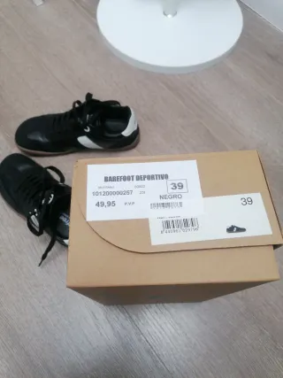 Deportivas Mustang barefoot negras