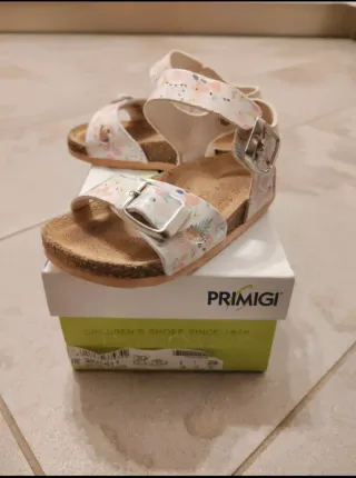 Primigi sandali bambina bianco-corallo TG 24