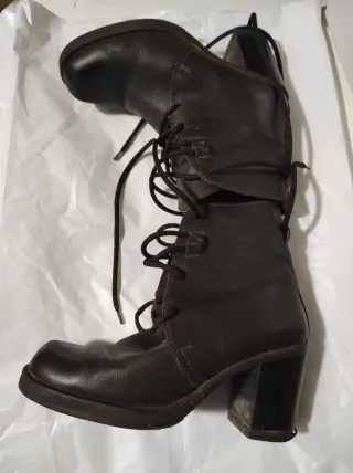 Stivaletti donna tacco marrone