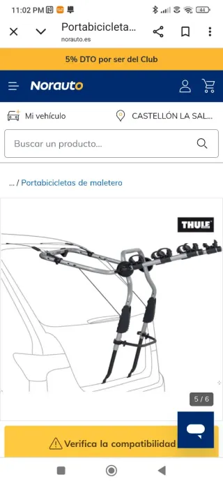 Portabicicletas Thule 9103 (3 bicis)
