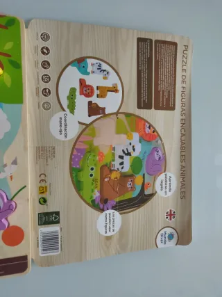 Puzzle Madera Animales Mundo Diver