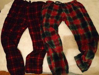 2 Pantalones Franela Hombre