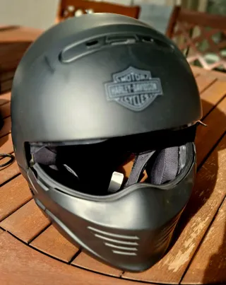 Casco Harley-Davidson Negro Mate Pilot II 2 en 1