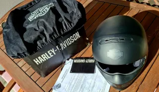 Casco Harley-Davidson Negro Mate Pilot II 2 en 1