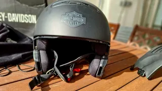 Casco Harley-Davidson Negro Mate Pilot II 2 en 1
