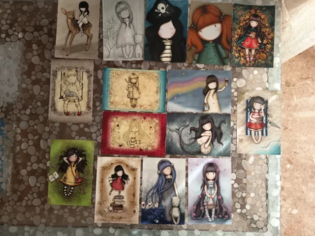 Conjunto cartas coleccionables Santoro Gorjuss