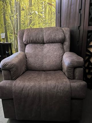 Sillón relax tela marrón