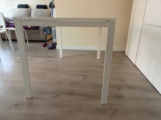 Mesa comedor VIHALS blanca 125x74 cm