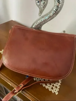 Bolso Cartier Piel Vintage Rojo