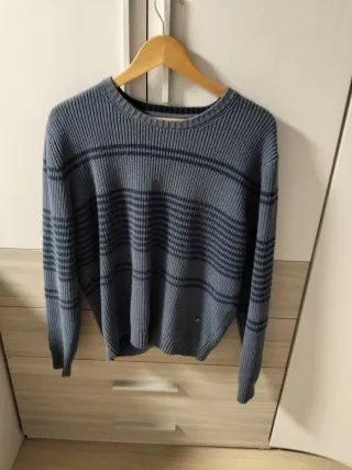 Jersey rayas azul hombre