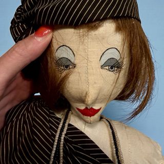 Bambola antica Art Déco 1 metro anni '20-'30