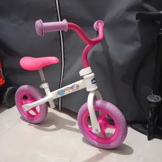 Bicicleta sin pedales infantil rosa