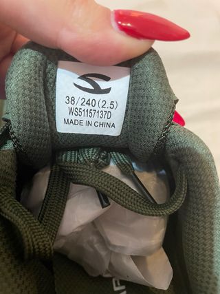 Zapatillas Hobibear Talla 38 Verde Militar