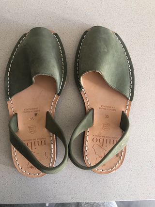 Alpargatas Mibo Verde Talla 35 Sin estrenar