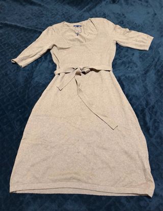 Vestido Tommy Hilfiger Beige Manga 3/4