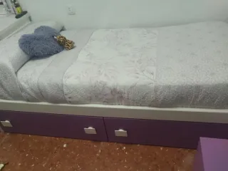 Cama con 2 cajones