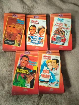 5 Películas VHS Manolo Escobar (Español)