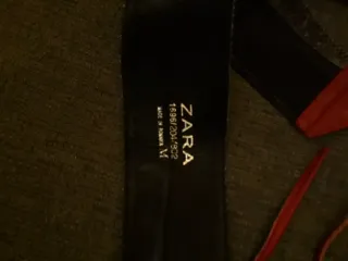 Cinturón Zara Cuerda 90cm Rojo